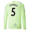 Maglia da Calcio a Maniche Lunghe Manchester City Stones 5 Alternativa 2022-23 per Uomo